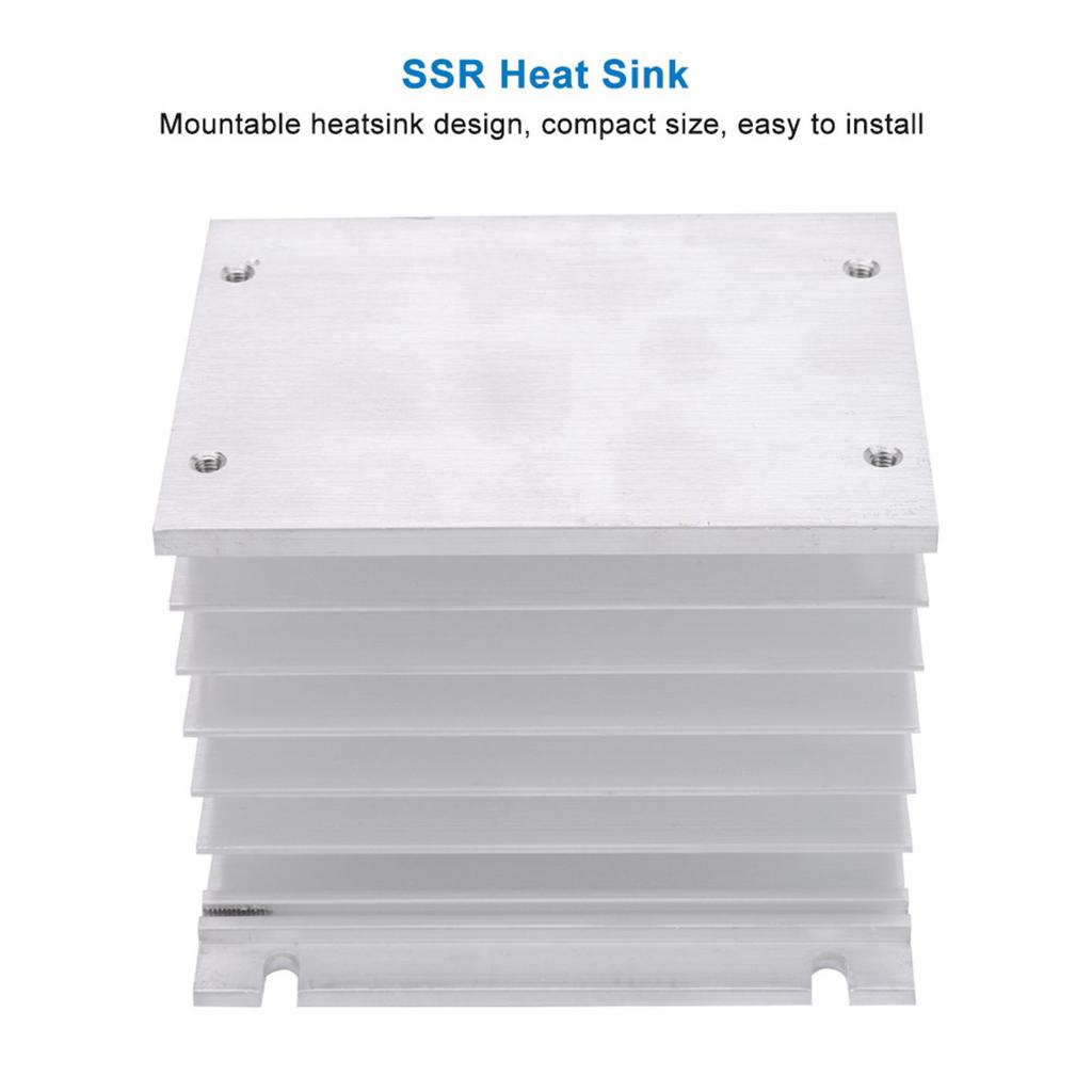 Three Phase Aluminum Alloy Heat Sink SSR Dissipation Solid State Relay Heatsink