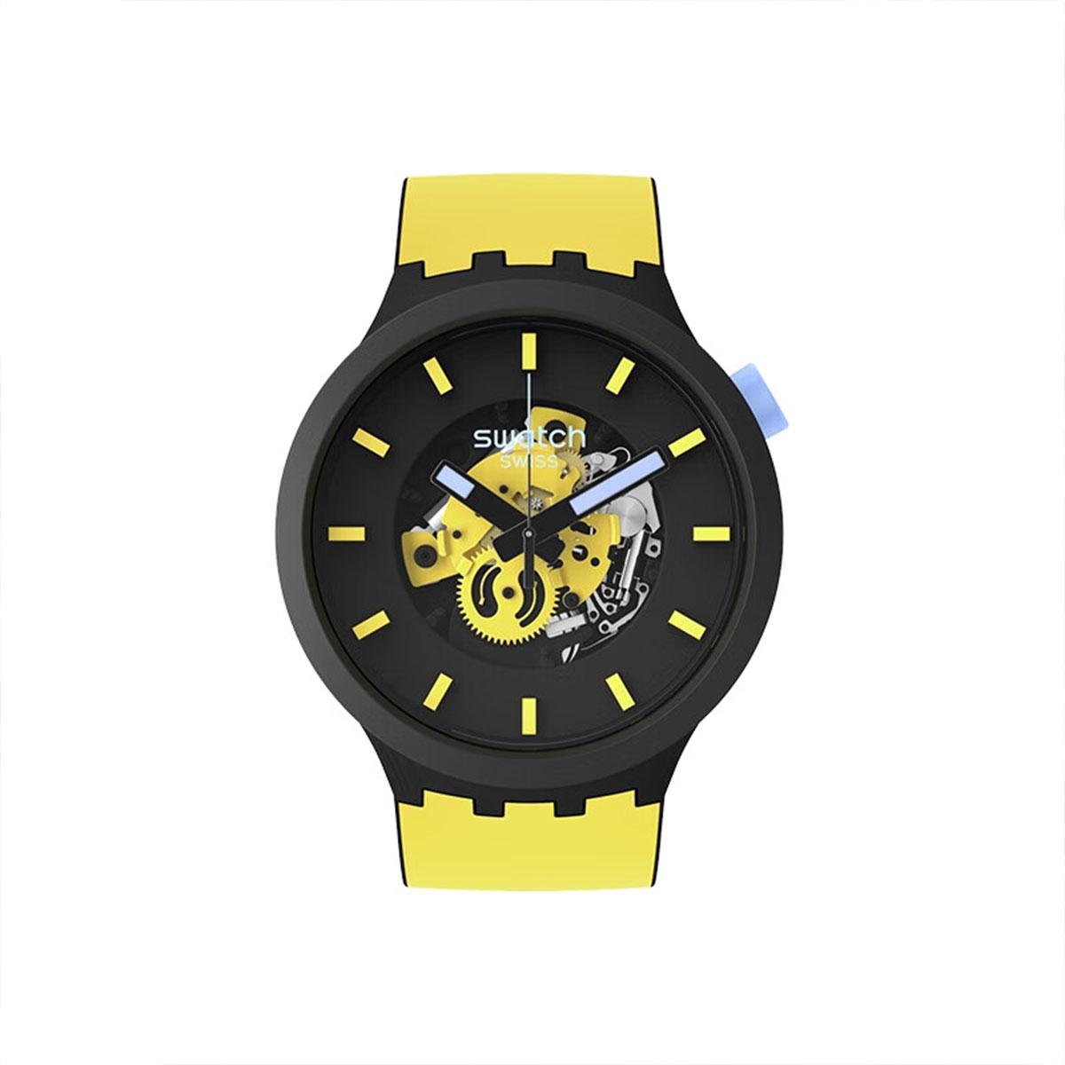 SWATCH Unisex 47mm Yellow Watch SB03B109 SB03B109 SB03B109
