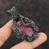Rhodonite Pendant Copper Wire Wrapped Pendant Natural Gemstone Pendant Dainty Copper Jewelry Handmade Pendant Gift For Him Wire Wrap Jewelry