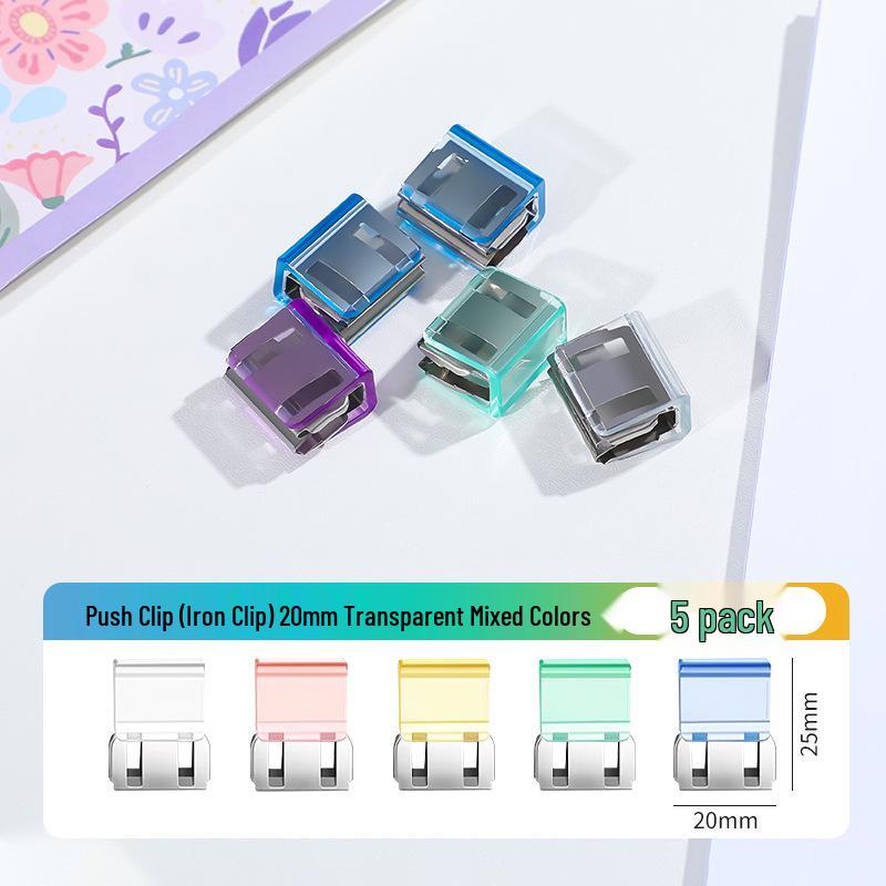 Creative Smooth Metal Book Binding Corner Clip Organizer