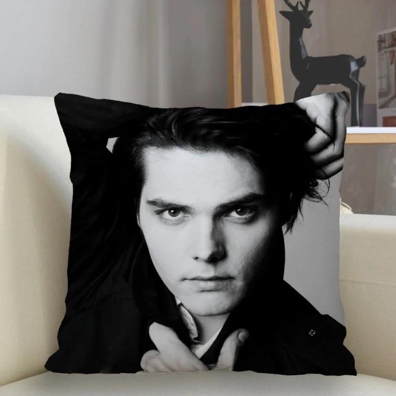 Musife New Custom Gerard Way Pillowcase Sofa Decorative Cushion Cover Pillowcase Home Decor Drop Shipping Wholesale