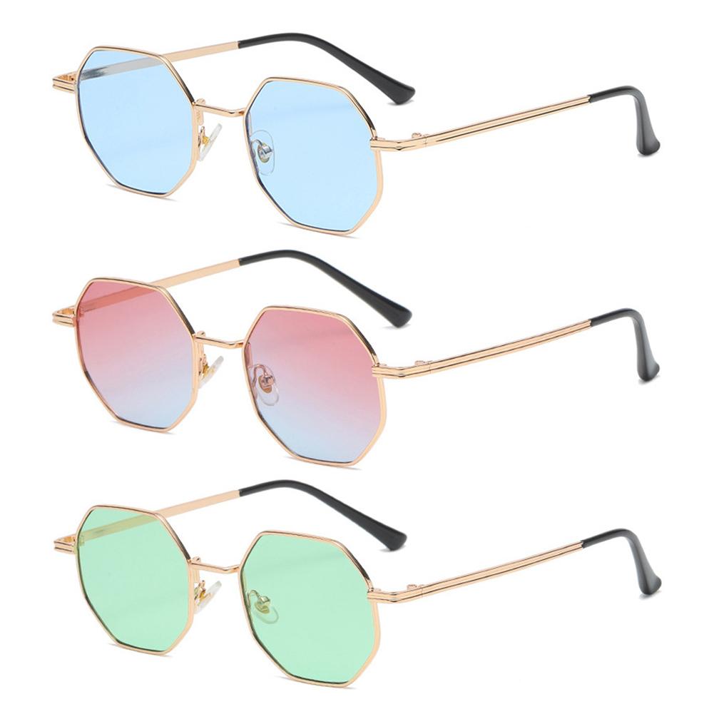 Retro Kwadratowe Okulary Przeciwsłoneczne Męskie Damskie Moda Mała Oprawka Wielokątne Okulary Przeciwsłoneczne Metalowe Okulary Przeciwsłoneczne Outdoor Jazda Okulary UV