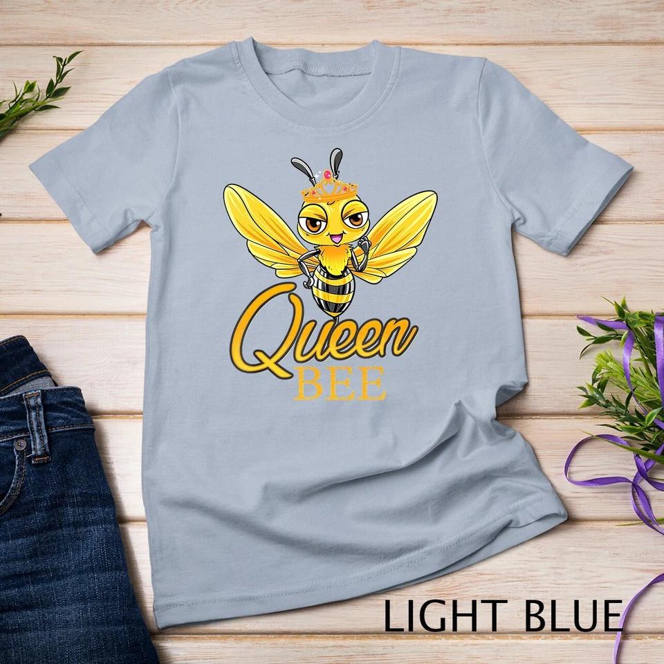 Queen Bee Crown Honey Bee Hive Gift T-Shirt Unisex T-shirt 6