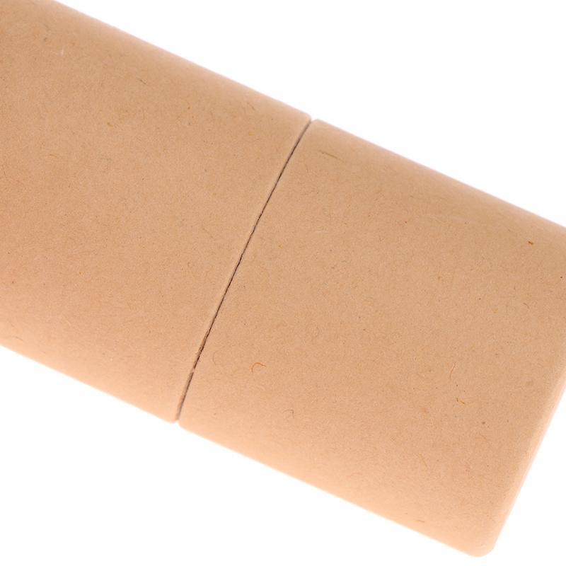 5G Kraft Paper Rotation Lipstick Tubes Biodegradable Cardboard Cosmetic Cylindrical Packaging Lip Balm Deodorant Container