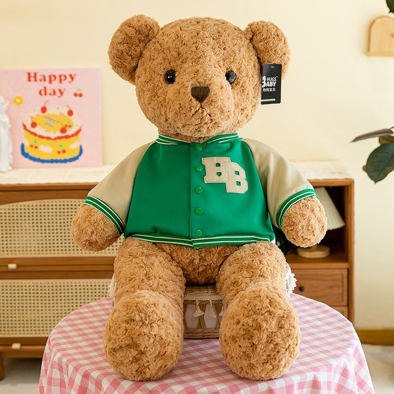 Hug Baby Baseball Uniform Bear Plush Toy Teddy Bear Doll Girl Children Gift Doll