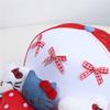 2025 new cute kitten bow cap children y2k Yabi wind show face small breathable baseball cap