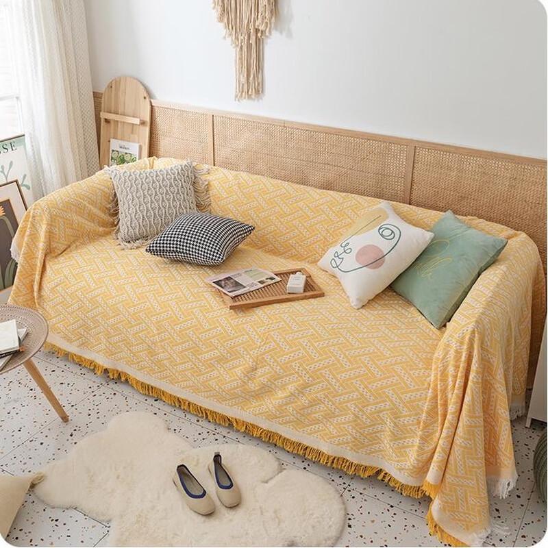 Four Seasons Cotton Sofa Throw Blanket 230 x 340 cm