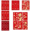 6pcs Flower New Year Red Envelopes Chinese Style Paper Red Pockets  Lunar Year Celebration