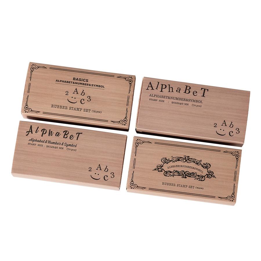 70 Pcs Symbols Retro Letters English Digital Hand Notes Seal Typewriter Series Decorative Printing Materials Wood Stamp Set