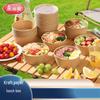 Meiliya Disposable Kraft Paper Lunch Boxes