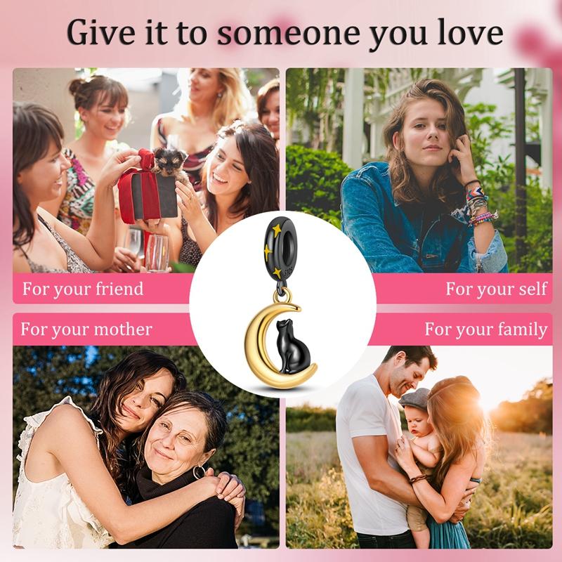 Pendant Charm Bead Copper Valentine Roses Beads Fit Original Bracelet For Jewelry Making Valentine'S Day Gift