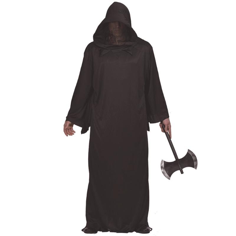 Wish Halloween Costume Cold Black Robe Warrior Cospaly Prop Costume