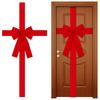 Christmas Cabinet Door Ribbon Bow Large Velvet Christmas Wreath Bow For Christmas Front Door Cabinet Home Decoration,Red