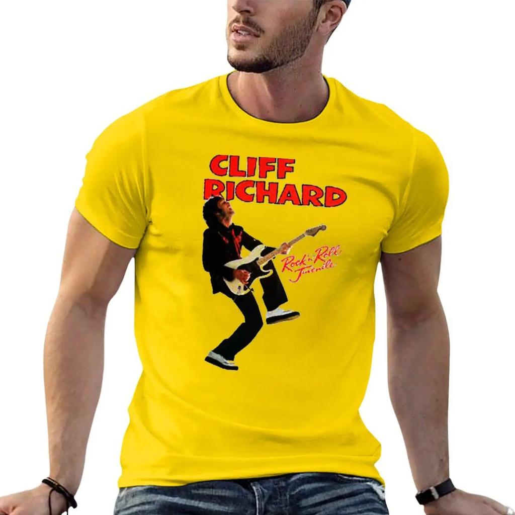 T-Shirt Cliff Richard magliette grafiche personalizzate t-shirt grafica oversize uomo