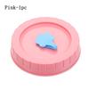Cute Mason Jar Lids With Straw Hole 70mm Diameter Storage Wide Mouth Leak Proof Ribbed Cup Lid Universal Mason Jar Supplies