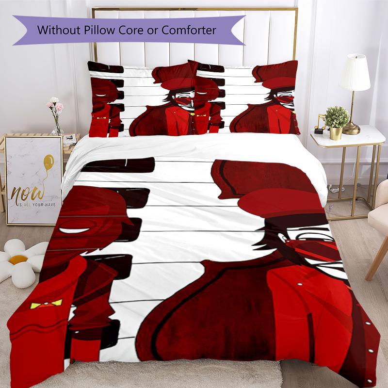 Incredibox Bedding Set Breathable Duvet Cover with Pillowcases Decorative Bed Linen for Bedroom Home Decoration Birthday Gift