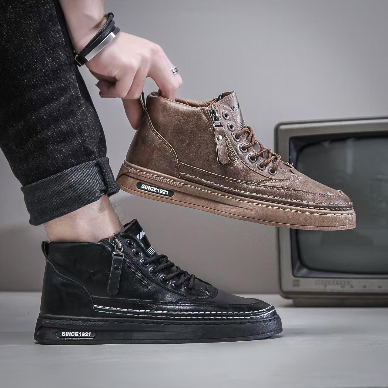 

Customized Martin boots men s shoes foreign trade new trend tooling shoes versatile comfortable casual youth versatile trendy shoes 39
