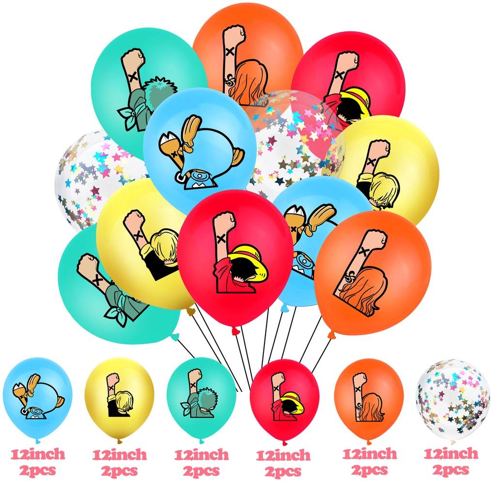 Piece One Theme Birthday Party Supplies Decoration Kids Banner Topper Balloons