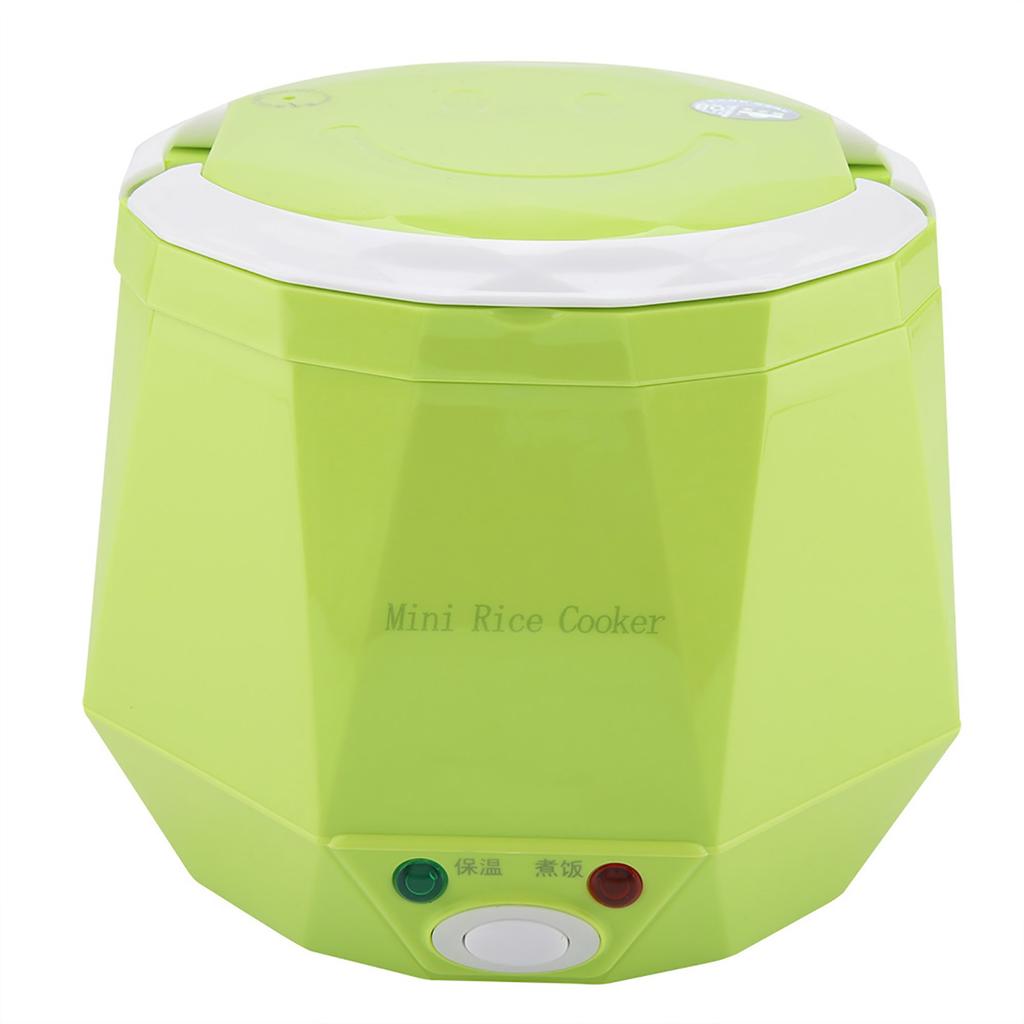 24V 140W 1.3 L Electric Portable Multifunctional Rice Cooker Food Steamer for Truck(Green)