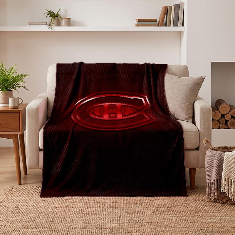 Montreal Canadiens Soft Warm Flannel Blankets Comfortable Blanket for Home Decoration Gifting