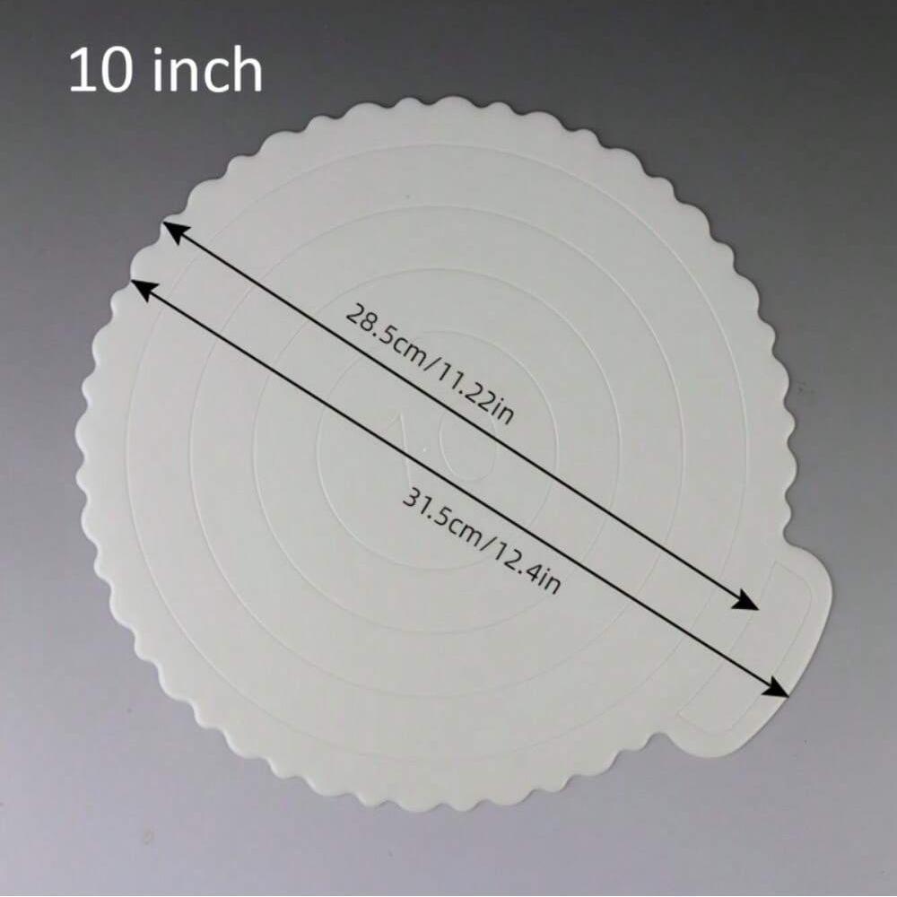 1PC 4/6/8/10/12 Inch Reusable Plastic Cake Base Dessert Tray Smooth Cleaning Birthday Home Baking Party Decoration Pad Food