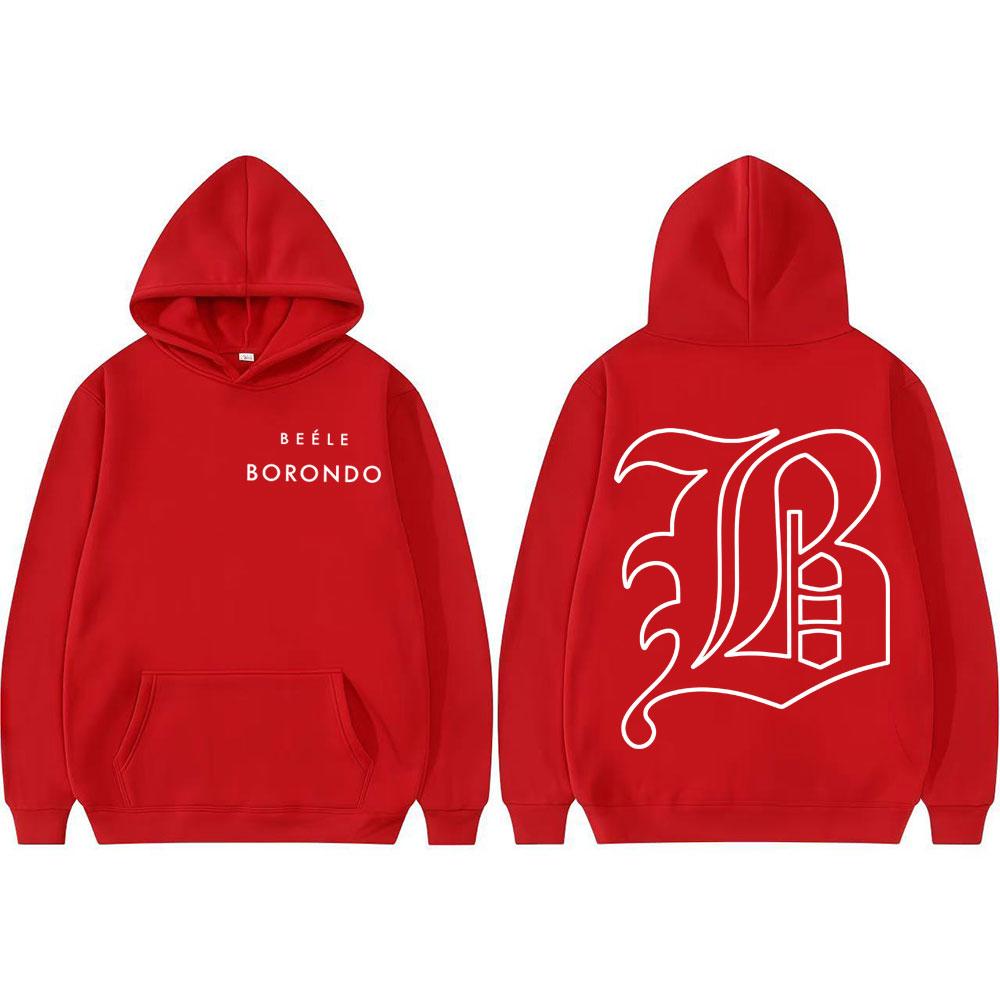 Rapero Beele Borondo Logo Merch sweatshirt Men's fashion Hip Hop High-quality hoodie Men's comfortable Sweatshirt