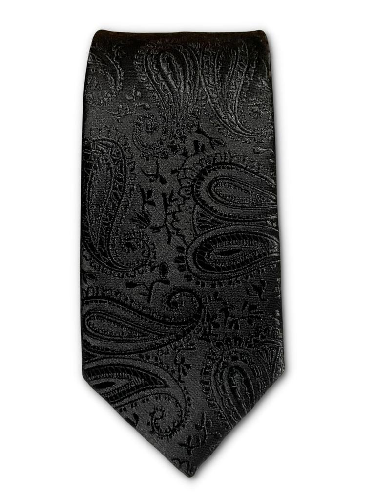 [BUBU Ohana] Large Necktie, 6cm Blade Width, Black, Formal, Solid Color, Narrow Tie, for Weddings, Funerals, Business, Office, Work, Men's, Smart,