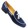 Mode Penny Blue Loafer Herrenschuhe Mode Quaste Slipper Sommer Freizeit Täglich Büro Schuhe für Männer Rindsveloursleder Hohe Qualität Maßgeschneidert