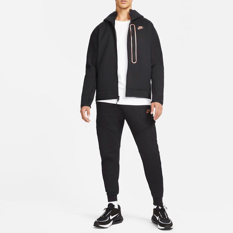 Nike Sweatshirts Men's Black Hooded Moderate Cardigan DD4803-010