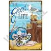 Beach Tin Sign Plaque Metal Summer Sign Metal Plate Wall Decor For Beach Bar House Surf Club Decorative Iron Painting Poster