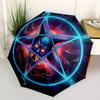 1pc Demon Pentagram Symbol Umbrella with Plastic Handle,Suitable for All Seasons Home Travel Outdoor UmbrellaB1674