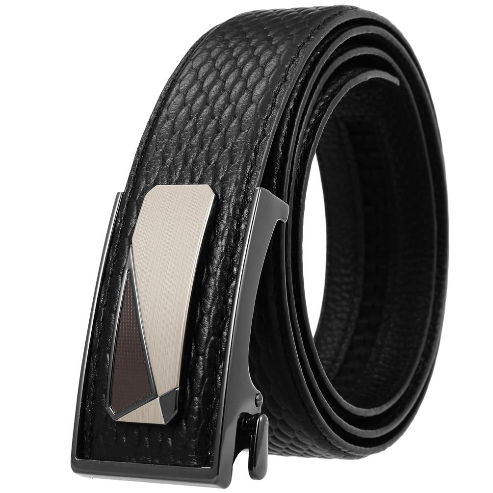 Lot de 3 ceintures Business World en cuir de vachette avec boucle intérieure pour homme (LY36-33033-5)