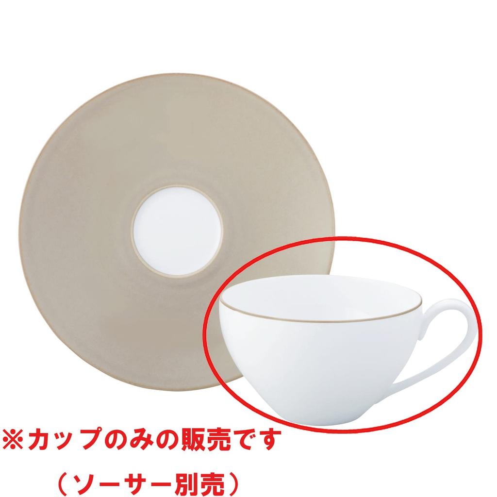Noritake Alta Collection Cup (Coffee/Tea), 220cc, Microwave and Dishwasher Safe, Oyster Fine Porcelain (Premium White), 94989C/1695