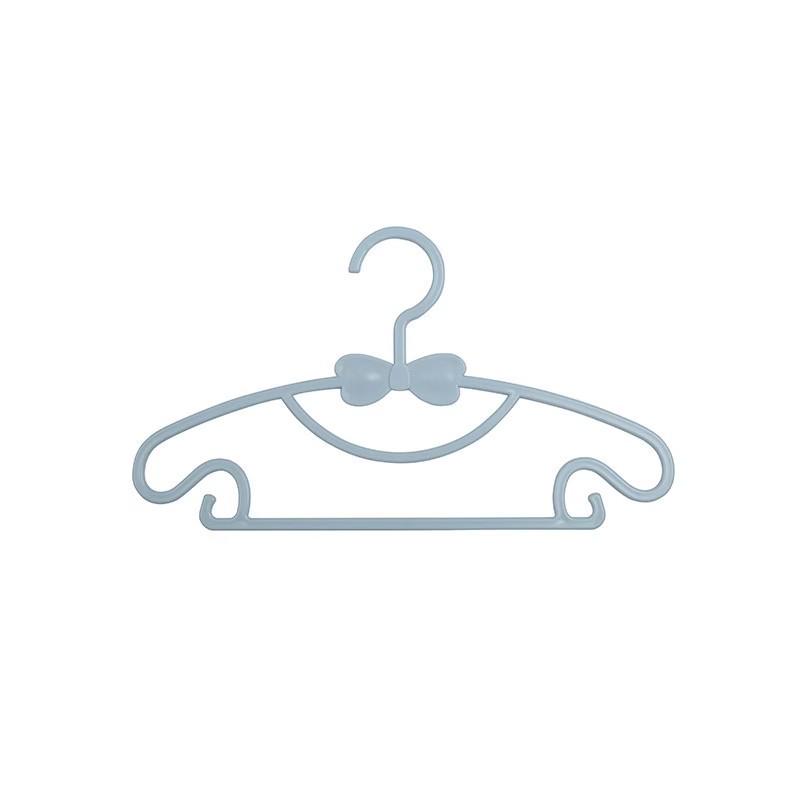 Non-Slip Baby & Children's Clothes Hanger with Bow Design - Plastic Garment and Pants Rack for Household Storage