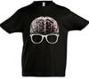 Nerd Brain Kids Boys T-Shirt Fun Brain Glasses Computer Science Programmer-
