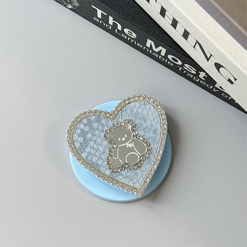 Korean-Style Heart-Shaped Magnetic Phone Holder Stand for Women