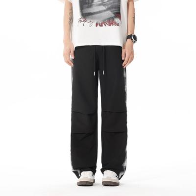 Pants Men's Spring and Summer New Casual Pants Men's Loose and Versatile Sweatpants Drape Wide-leg Pants Straight Trousers