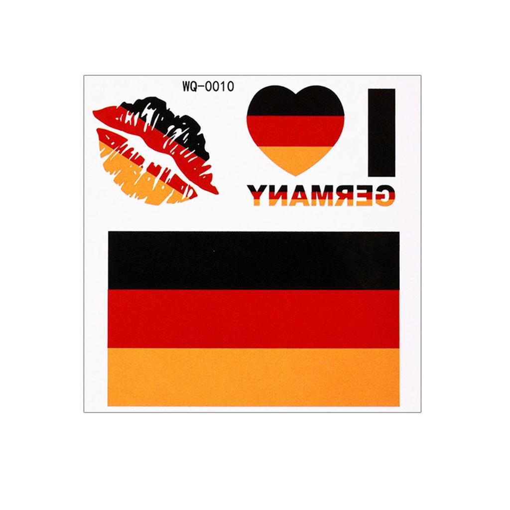 40 Sheets Country Flag Face Stickers Waterproof Tattoo Stickers Flag Face Tattoo for Football Fans Sports Events Party Supplies