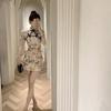 Modern Floral Print Qipao: Slim Fit, Pleated, Hollow Out, Summer Dress with Cinched Waist and Hip-Hugging Design