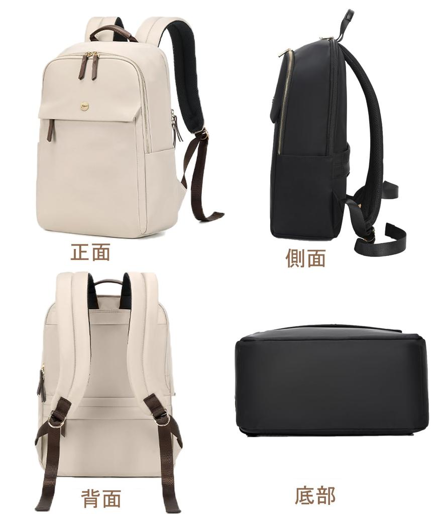 Rucksack Business Backpack 14in PC Computer Casual A4 Commuting Water Repellent Lightweight Travel Security Metal Logo Brand Stylish Adult CC2303