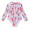 2026 Cute Girls' One-Piece Zipper Swimsuit for Small and Medium Children