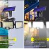 Triple-Head Rotatable Solar Outdoor Wall Lamp for Streets and Courtyards