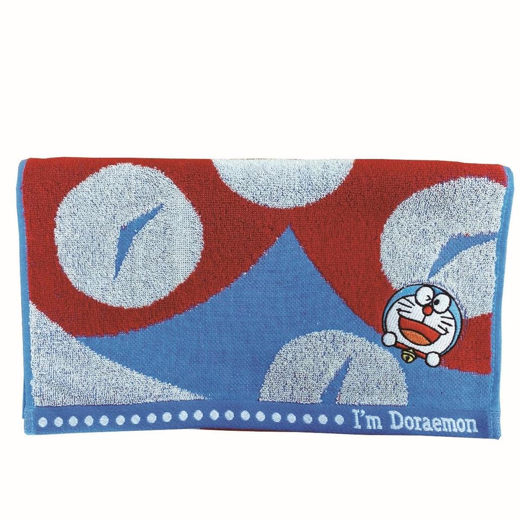 Marushin Face Character Antibacterial and Odor 2805022800 "I'm Doraemon" Towel, "Hyokkori Time" Cloth, Design, 100% Cotton, Resistant,