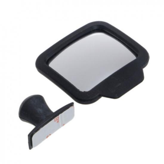 1x Adjustable Blind Spot Mirror Car Magnetic Swivel Convex Lens Quare Rear View