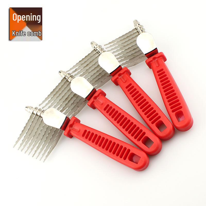 

Stainless Steel Pet Detangling Comb for Long-Haired Dogs & Cats