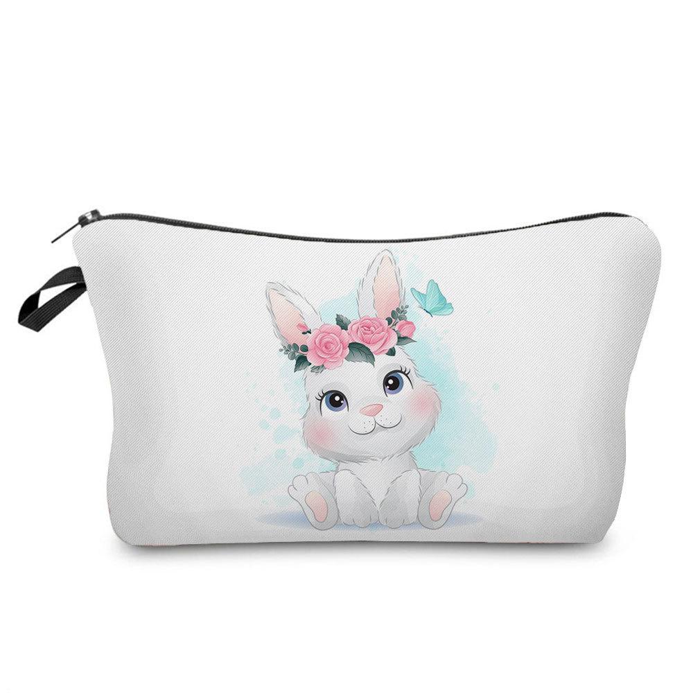 Women Animal Print Cosmetic Bag Toiletries Organize Travel Storage Case 6763