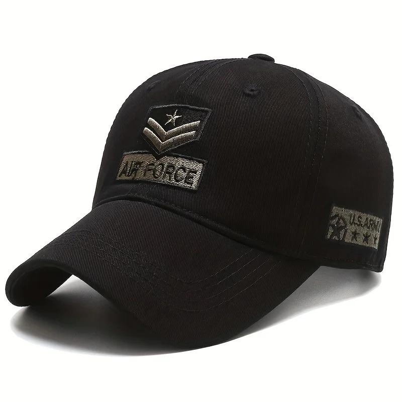 Unisex AIR FORCE Arrow Embroidery Baseball Caps Outdoor Adjustable Spring and Autumn Casual Sunscreen Hat