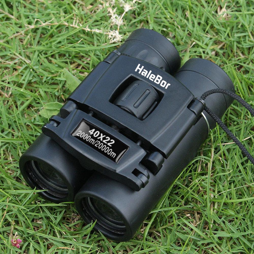 HD 40x22 Powerful Binoculars 2000M Long Range Folding Mini Telescope BAK4 FMC Optics For Hunting Sports Outdoor Camping Travel