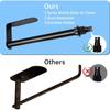 Space Saving Vertical Tissue Holder with Adhesive/Screw Mounting Waterproof Steel Bathroom Organizers Simple Installation