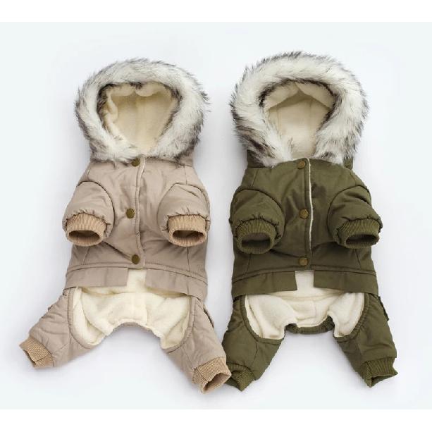 Kleidung für kleine Hunde Herbst Winter Warm Puppy Haustier Hund Mantel Jacke Mode mit Kapuze Chihuahua Yorkie Overalls Kleidung für Hunde